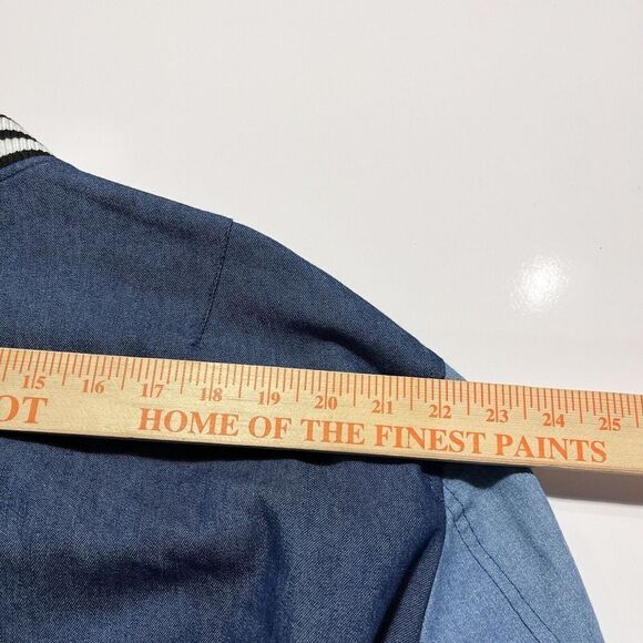 Levi's Varsity Bomber Jacket XL Soft Shell Women's Blue NWT $180 - Picture 12 of 13